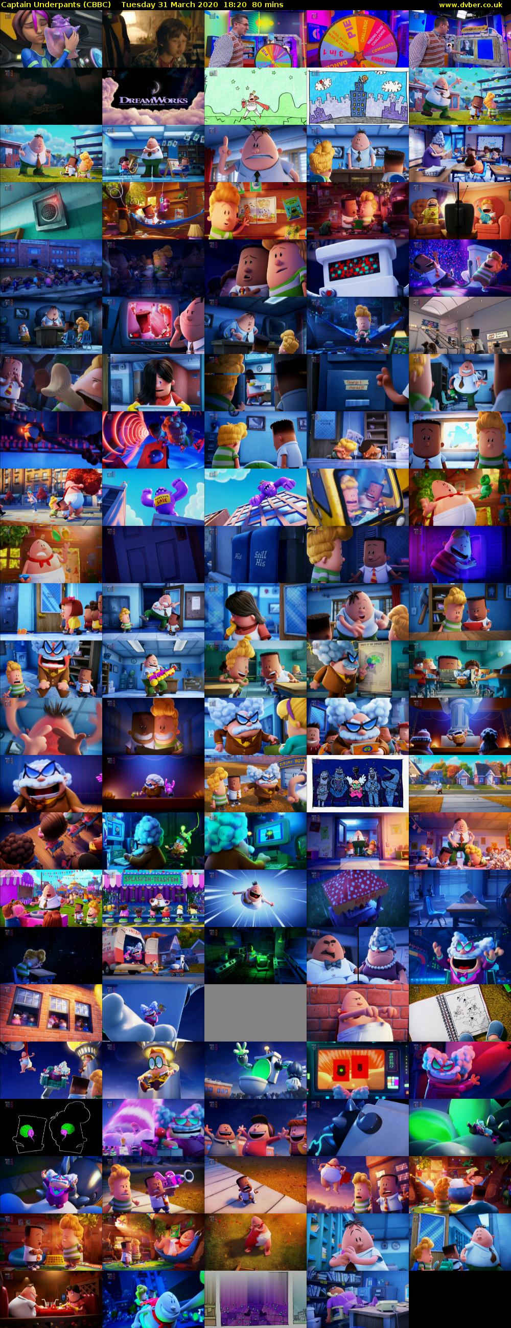 Captain Underpants (CBBC) Tuesday 31 March 2020 18:20 - 19:40