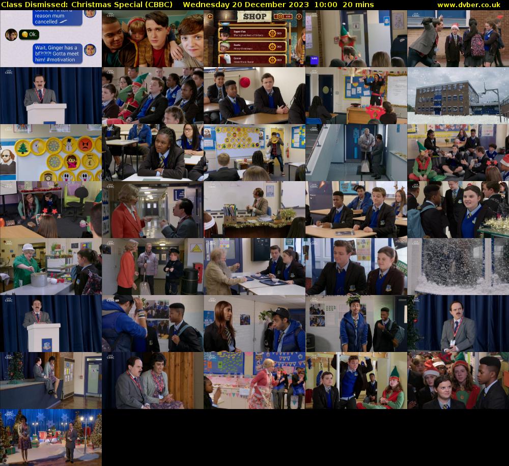Class Dismissed: Christmas Special (CBBC) Wednesday 20 December 2023 10:00 - 10:20