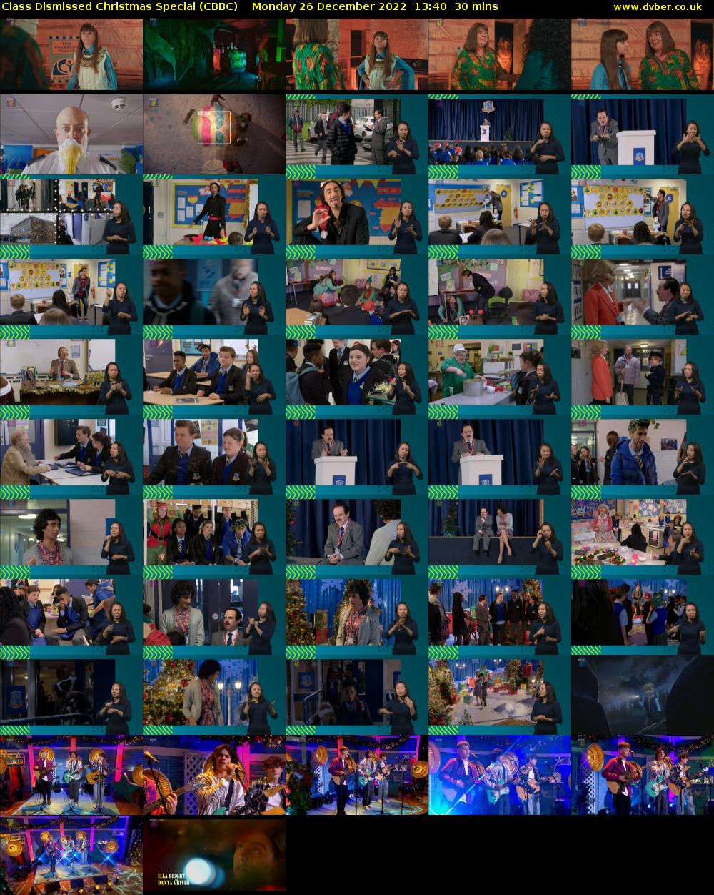 Class Dismissed Christmas Special (CBBC) Monday 26 December 2022 13:40 - 14:10