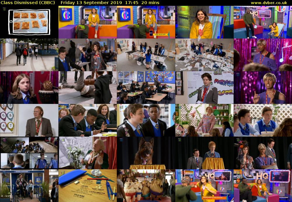 Class Dismissed (CBBC) Friday 13 September 2019 17:45 - 18:05