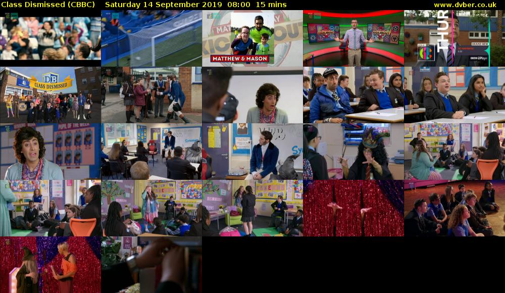 Class Dismissed (CBBC) Saturday 14 September 2019 08:00 - 08:15
