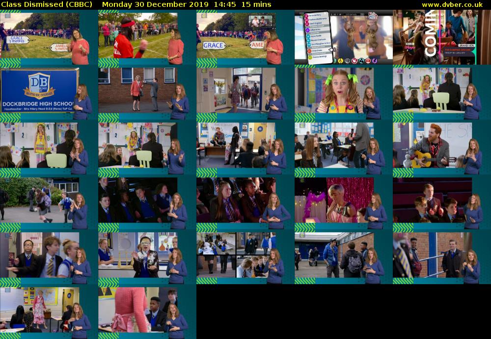 Class Dismissed (CBBC) Monday 30 December 2019 14:45 - 15:00
