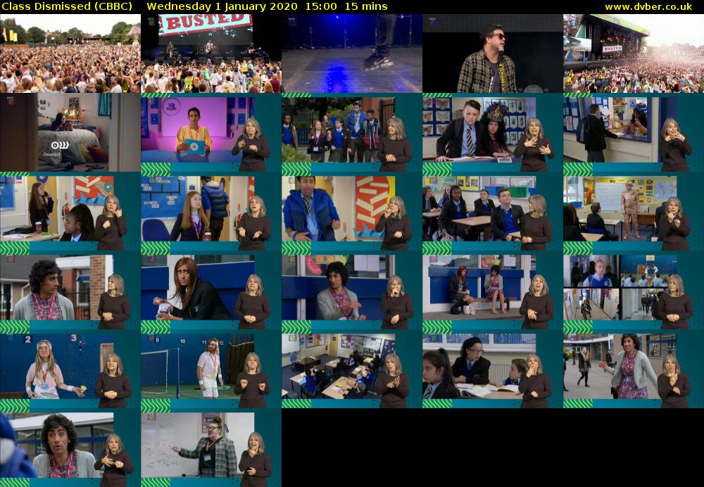 Class Dismissed (CBBC) Wednesday 1 January 2020 15:00 - 15:15