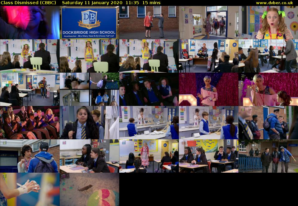 Class Dismissed (CBBC) Saturday 11 January 2020 11:35 - 11:50