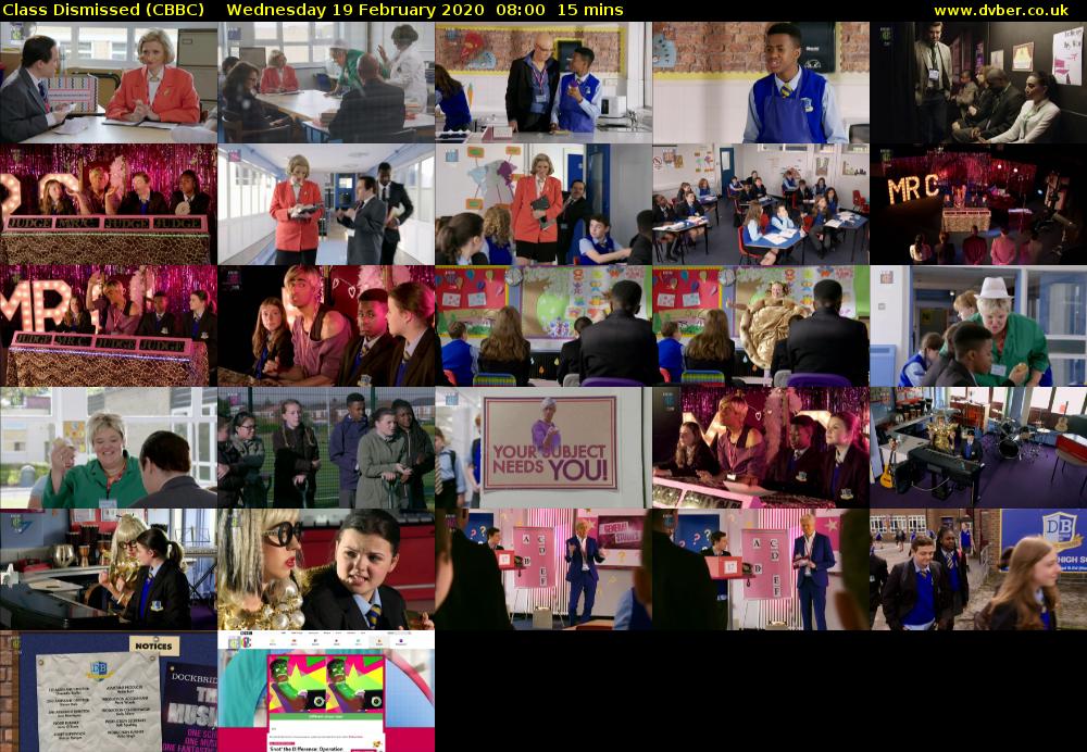 Class Dismissed (CBBC) Wednesday 19 February 2020 08:00 - 08:15