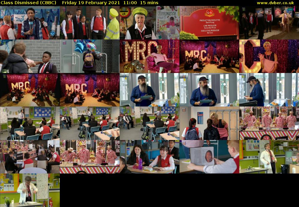 Class Dismissed (CBBC) Friday 19 February 2021 11:00 - 11:15