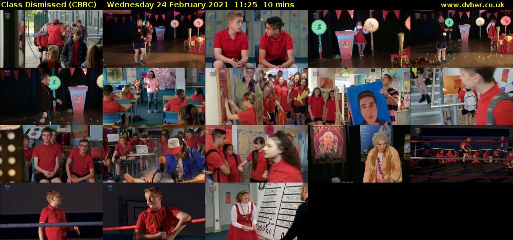 Class Dismissed (CBBC) Wednesday 24 February 2021 11:25 - 11:35