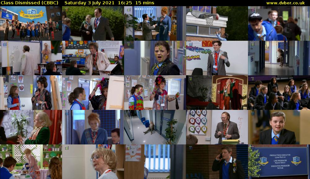 Class Dismissed (CBBC) Saturday 3 July 2021 16:25 - 16:40