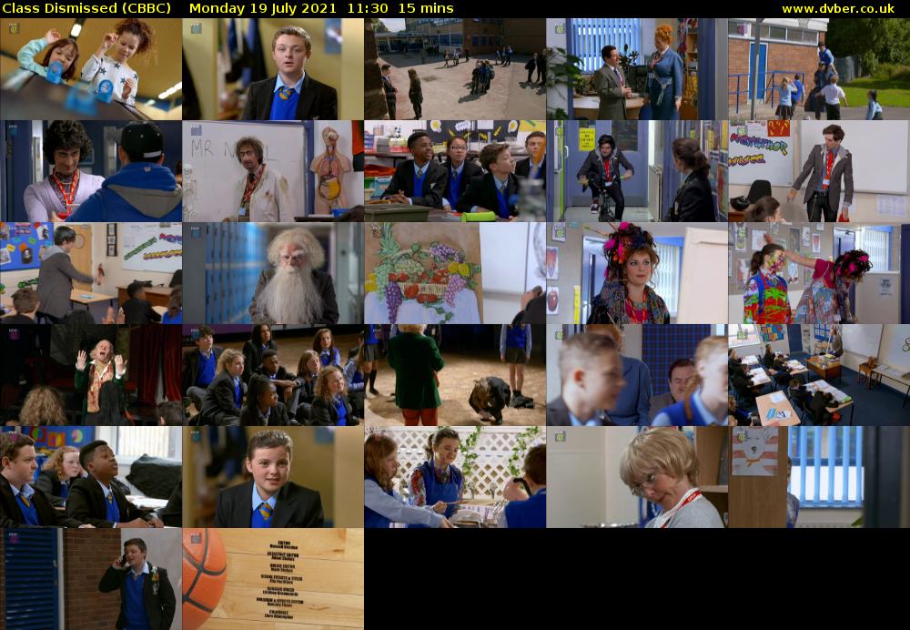 Class Dismissed (CBBC) Monday 19 July 2021 11:30 - 11:45