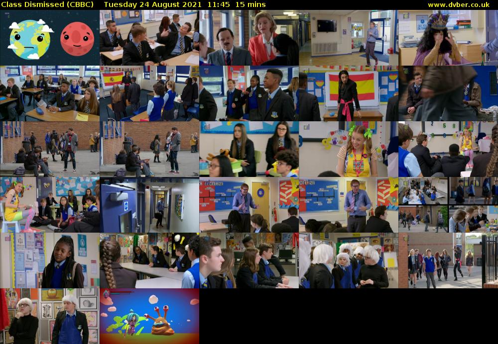 Class Dismissed (CBBC) Tuesday 24 August 2021 11:45 - 12:00