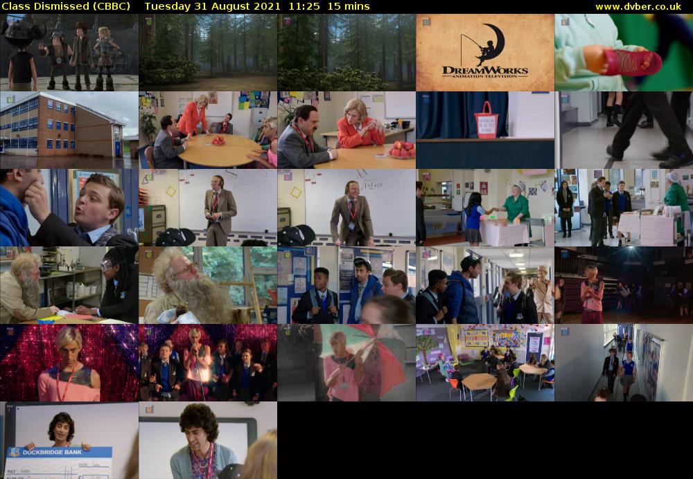Class Dismissed (CBBC) Tuesday 31 August 2021 11:25 - 11:40