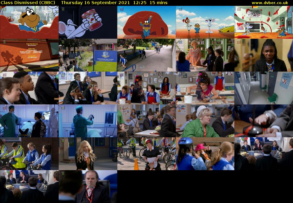 Class Dismissed (CBBC) Thursday 16 September 2021 12:25 - 12:40