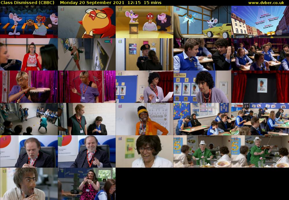 Class Dismissed (CBBC) Monday 20 September 2021 12:15 - 12:30