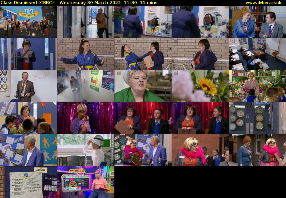 Class Dismissed (CBBC) Wednesday 30 March 2022 11:30 - 11:45