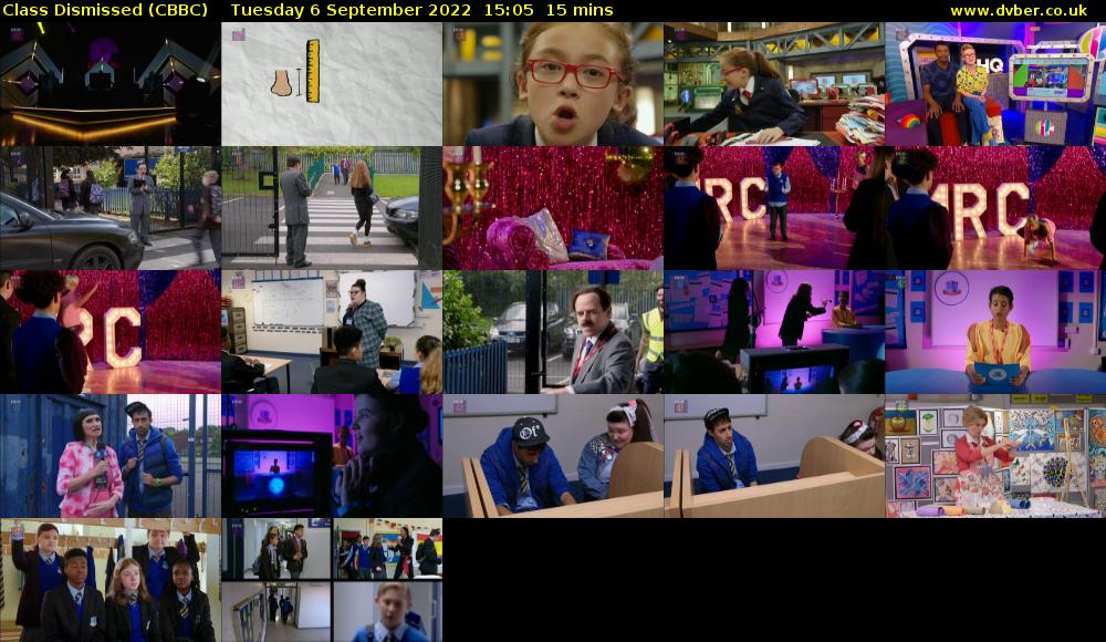 Class Dismissed (CBBC) Tuesday 6 September 2022 15:05 - 15:20
