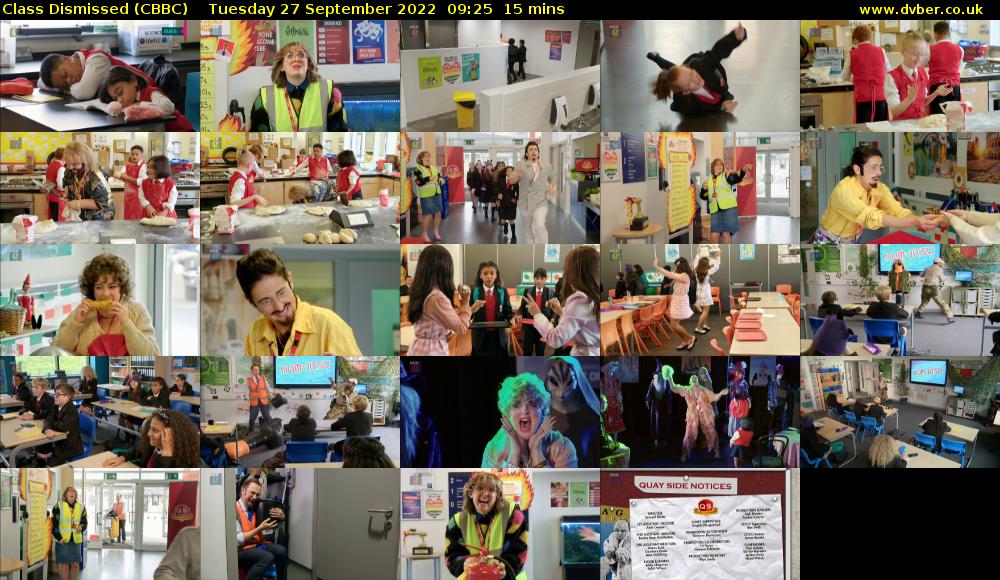 Class Dismissed (CBBC) Tuesday 27 September 2022 09:25 - 09:40