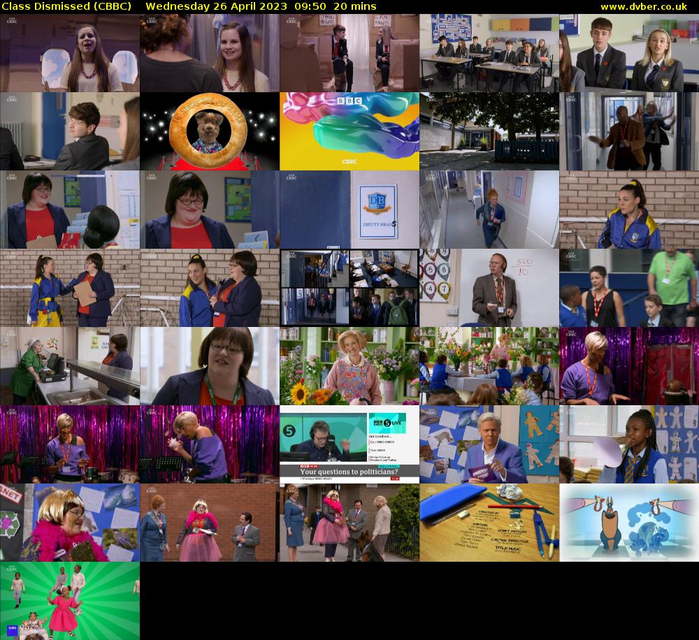 Class Dismissed (CBBC) Wednesday 26 April 2023 09:50 - 10:10