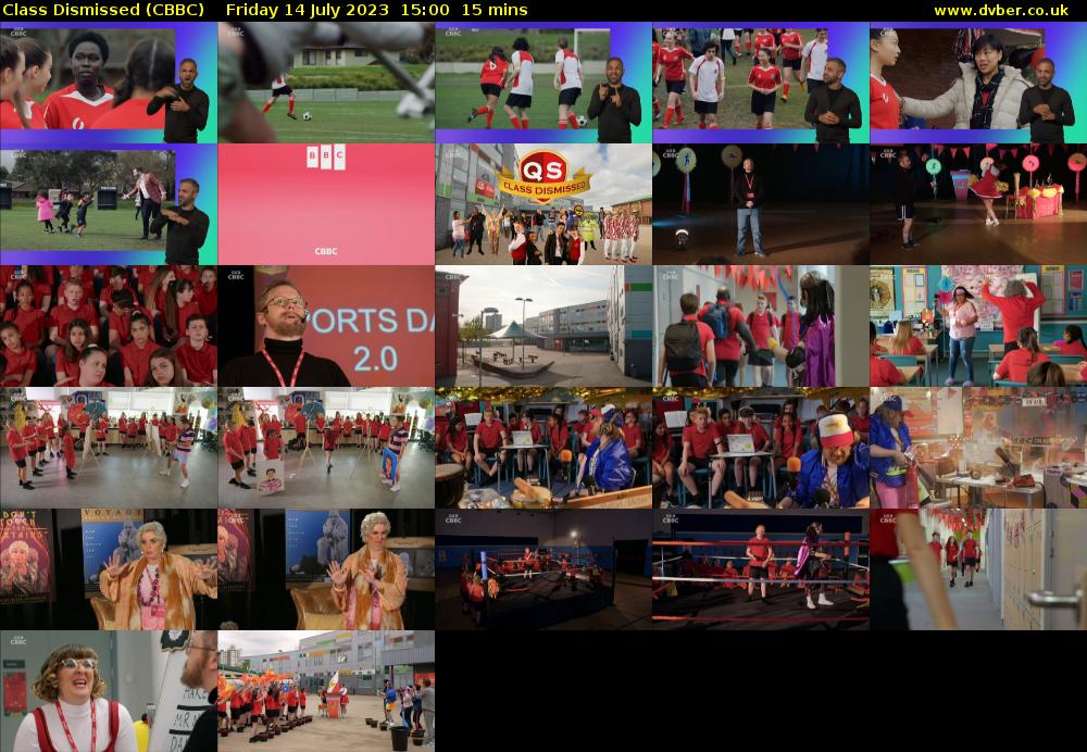 Class Dismissed (CBBC) Friday 14 July 2023 15:00 - 15:15