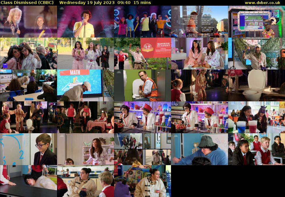 Class Dismissed (CBBC) Wednesday 19 July 2023 09:40 - 09:55