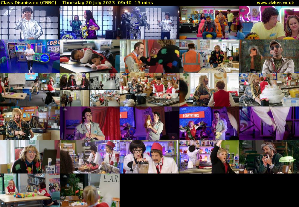 Class Dismissed (CBBC) Thursday 20 July 2023 09:40 - 09:55