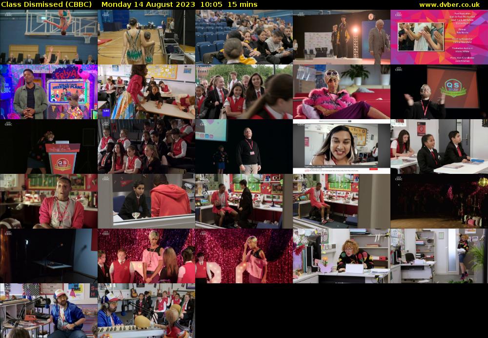 Class Dismissed (CBBC) Monday 14 August 2023 10:05 - 10:20