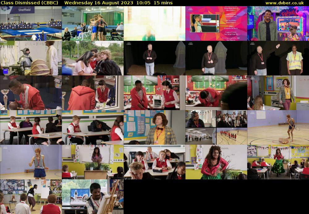Class Dismissed (CBBC) Wednesday 16 August 2023 10:05 - 10:20