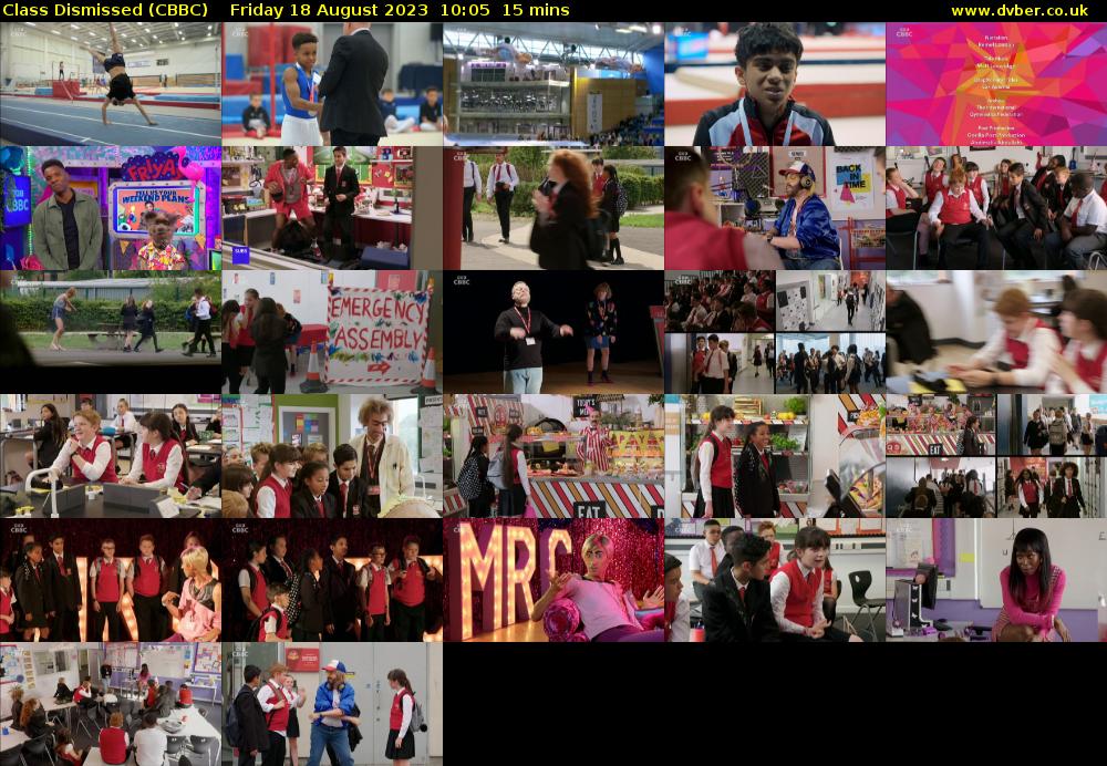 Class Dismissed (CBBC) Friday 18 August 2023 10:05 - 10:20