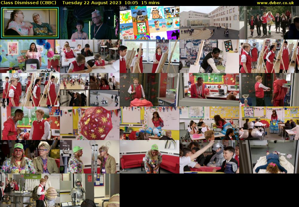 Class Dismissed (CBBC) Tuesday 22 August 2023 10:05 - 10:20