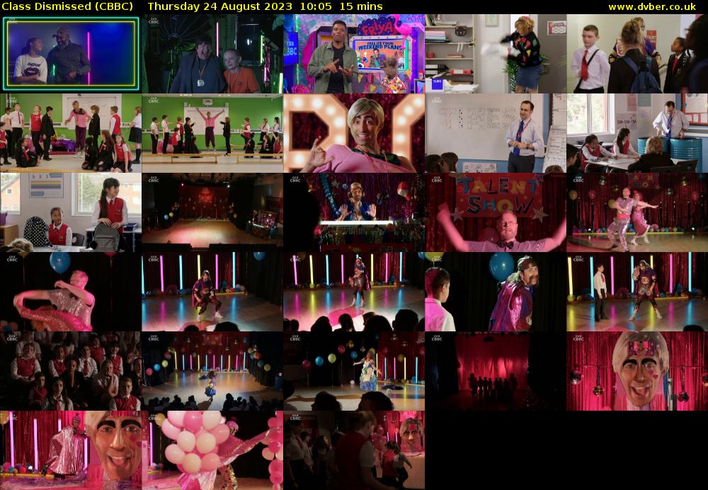 Class Dismissed (CBBC) Thursday 24 August 2023 10:05 - 10:20