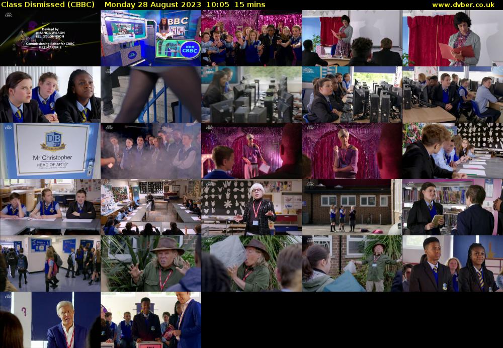 Class Dismissed (CBBC) Monday 28 August 2023 10:05 - 10:20