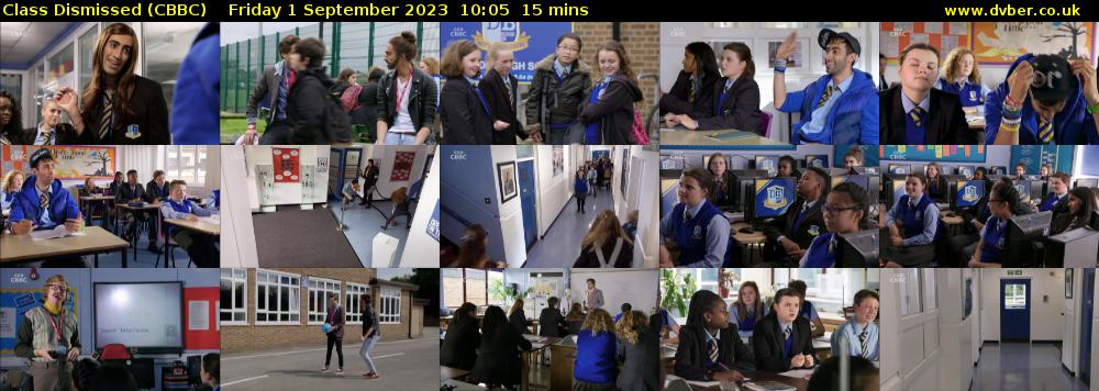 Class Dismissed (CBBC) Friday 1 September 2023 10:05 - 10:20