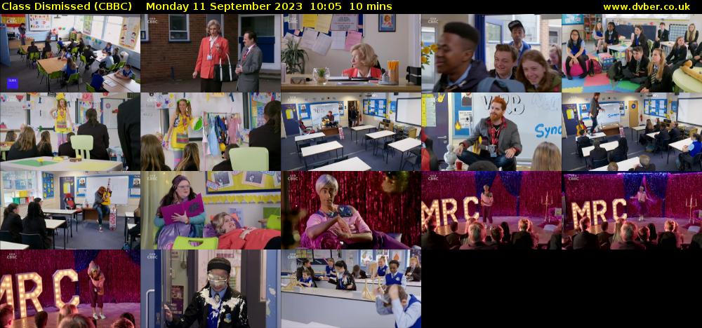 Class Dismissed (CBBC) Monday 11 September 2023 10:05 - 10:15