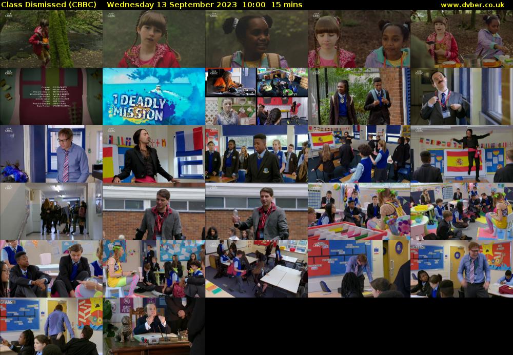 Class Dismissed (CBBC) Wednesday 13 September 2023 10:00 - 10:15