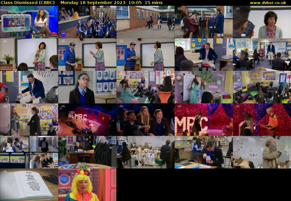 Class Dismissed (CBBC) Monday 18 September 2023 10:05 - 10:20