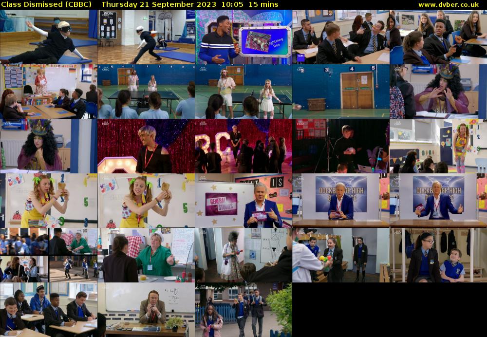 Class Dismissed (CBBC) Thursday 21 September 2023 10:05 - 10:20