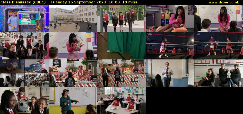 Class Dismissed (CBBC) Tuesday 26 September 2023 10:00 - 10:10