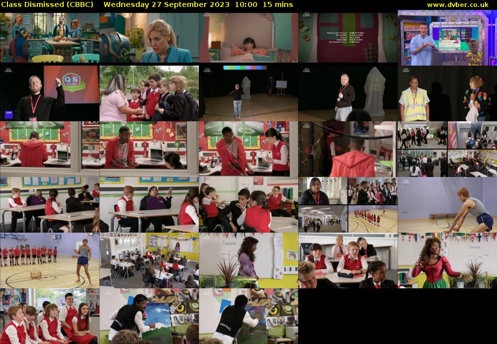Class Dismissed (CBBC) Wednesday 27 September 2023 10:00 - 10:15