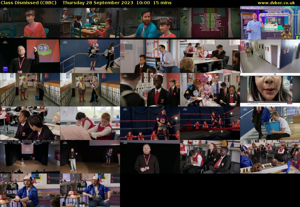 Class Dismissed (CBBC) Thursday 28 September 2023 10:00 - 10:15