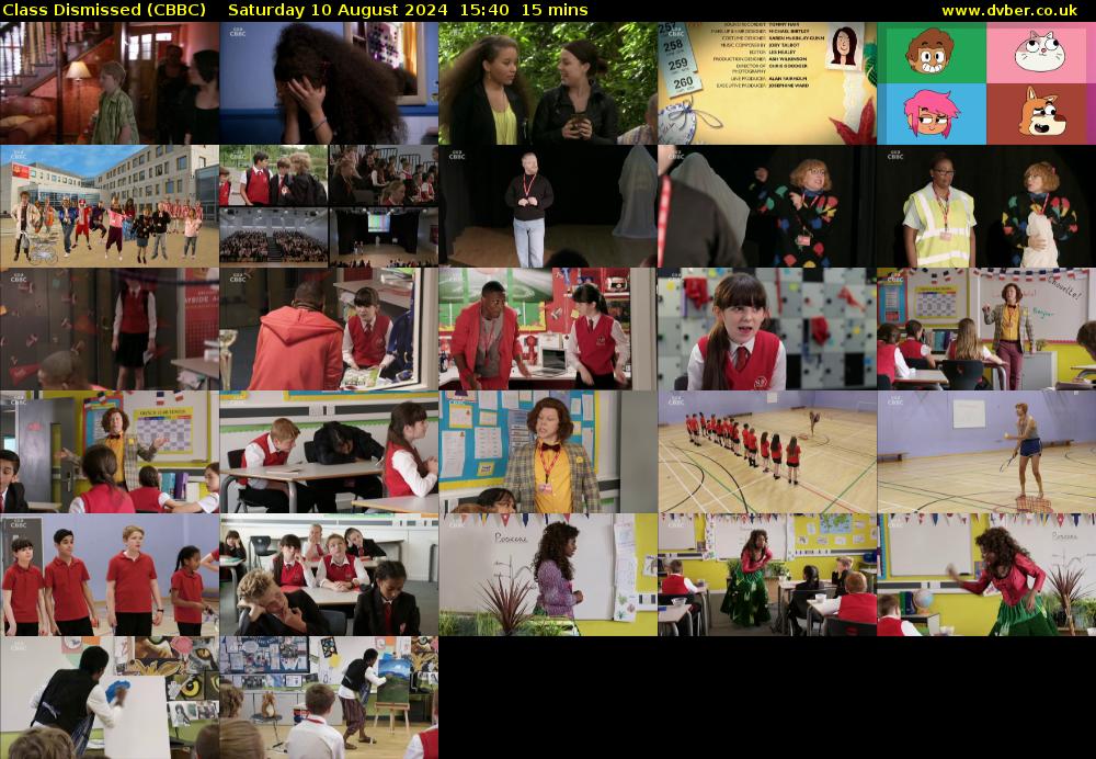 Class Dismissed (CBBC) Saturday 10 August 2024 15:40 - 15:55