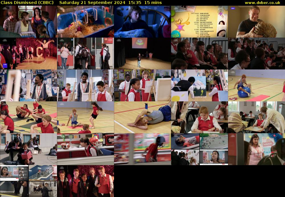 Class Dismissed (CBBC) Saturday 21 September 2024 15:35 - 15:50