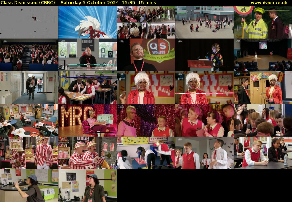 Class Dismissed (CBBC) Saturday 5 October 2024 15:35 - 15:50