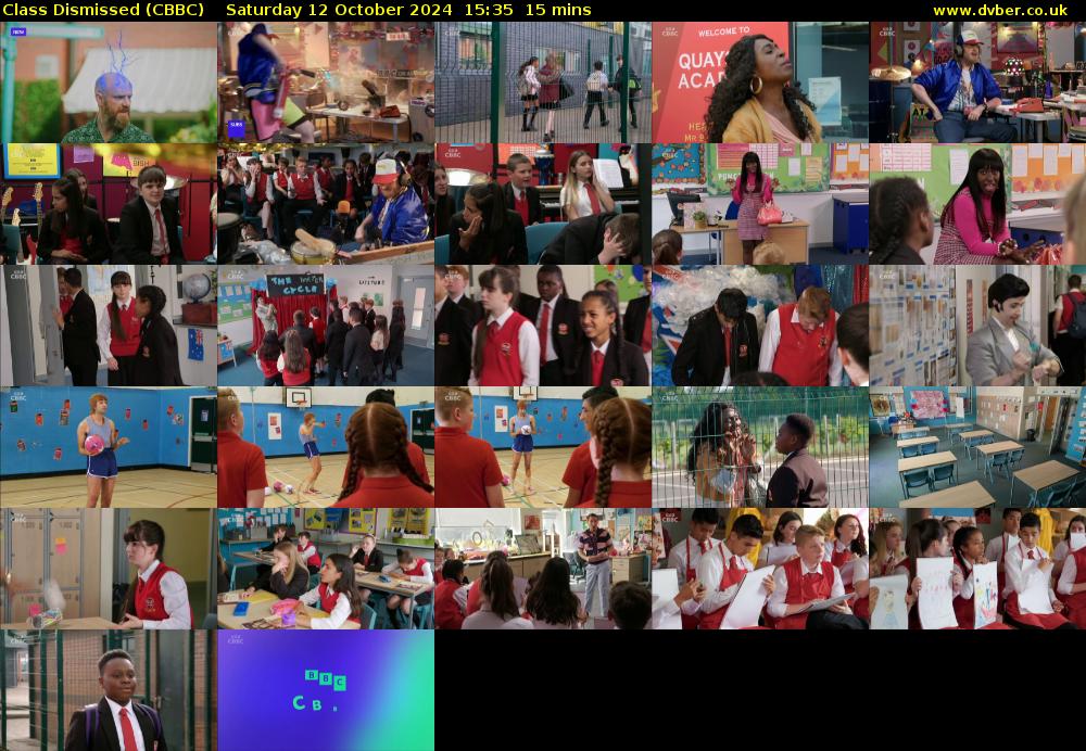 Class Dismissed (CBBC) Saturday 12 October 2024 15:35 - 15:50