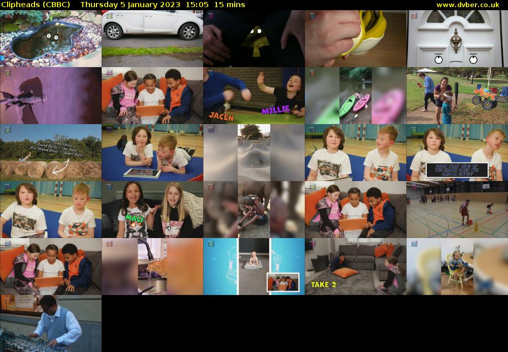 Clipheads (CBBC) Thursday 5 January 2023 15:05 - 15:20