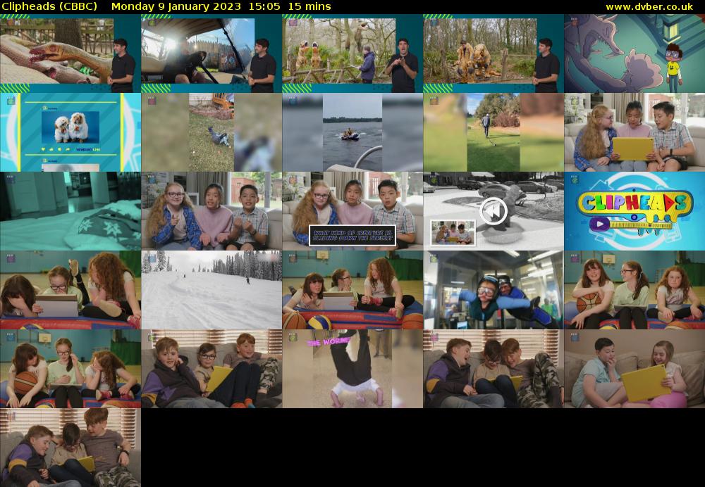 Clipheads (CBBC) Monday 9 January 2023 15:05 - 15:20