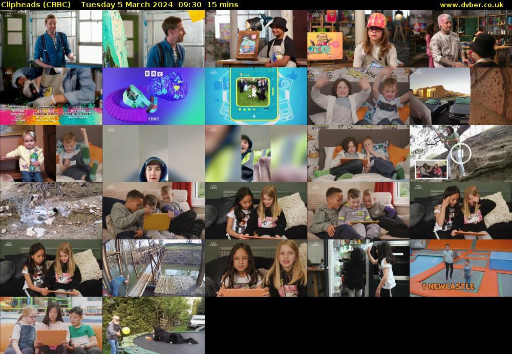 Clipheads (CBBC) Tuesday 5 March 2024 09:30 - 09:45