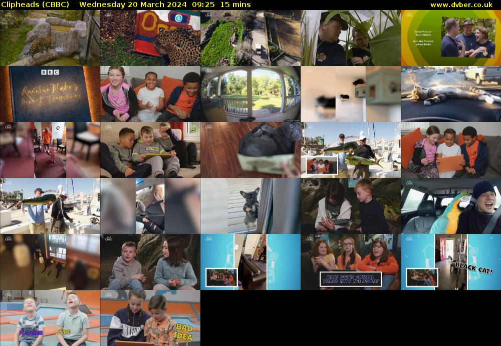 Clipheads (CBBC) Wednesday 20 March 2024 09:25 - 09:40