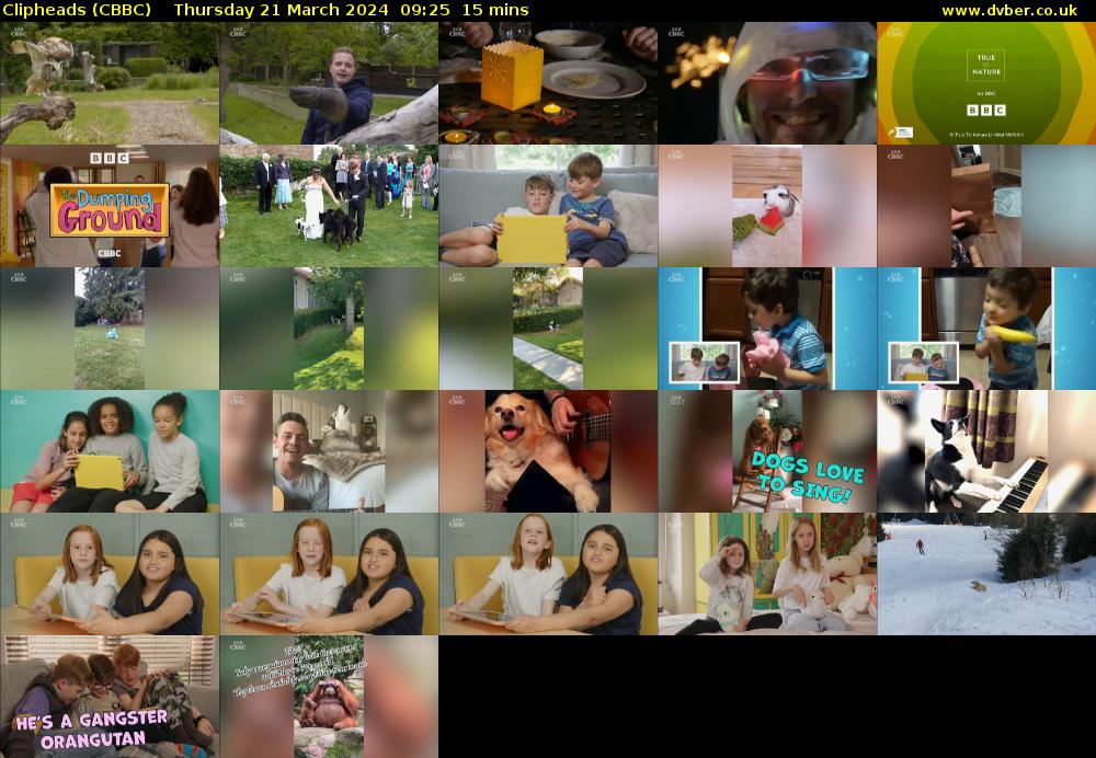 Clipheads (CBBC) Thursday 21 March 2024 09:25 - 09:40