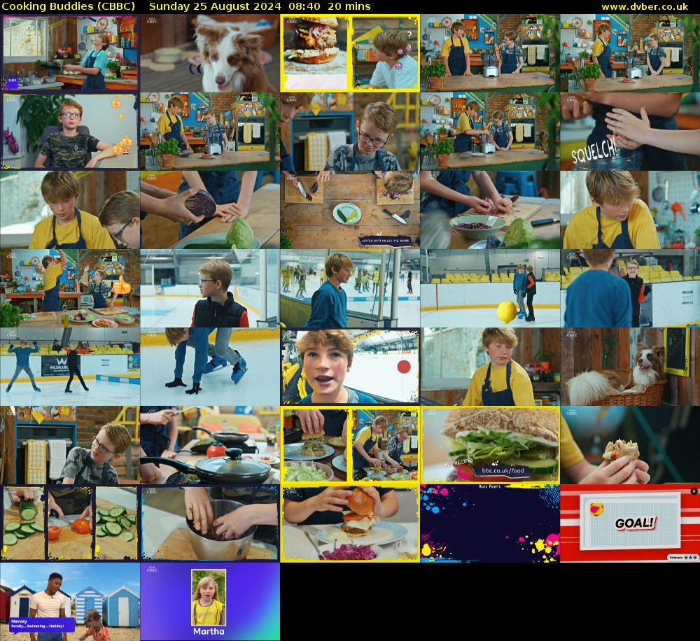 Cooking Buddies (CBBC) Sunday 25 August 2024 08:40 - 09:00