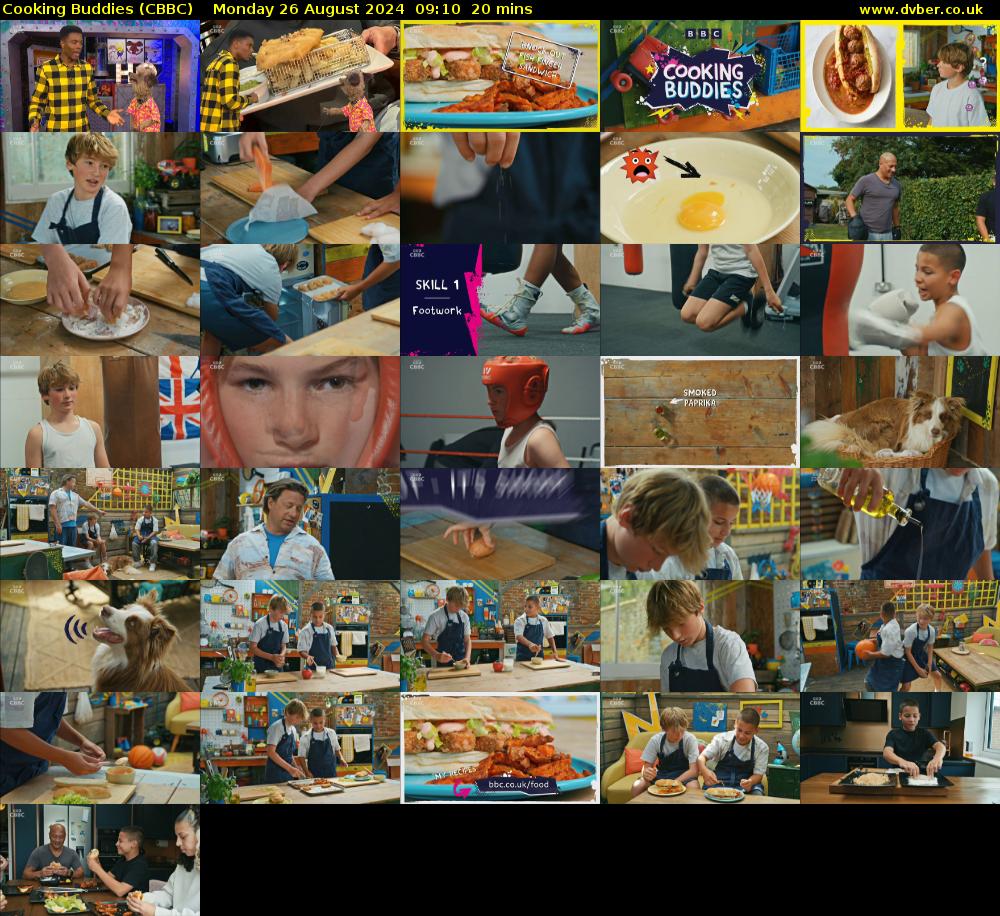Cooking Buddies (CBBC) Monday 26 August 2024 09:10 - 09:30