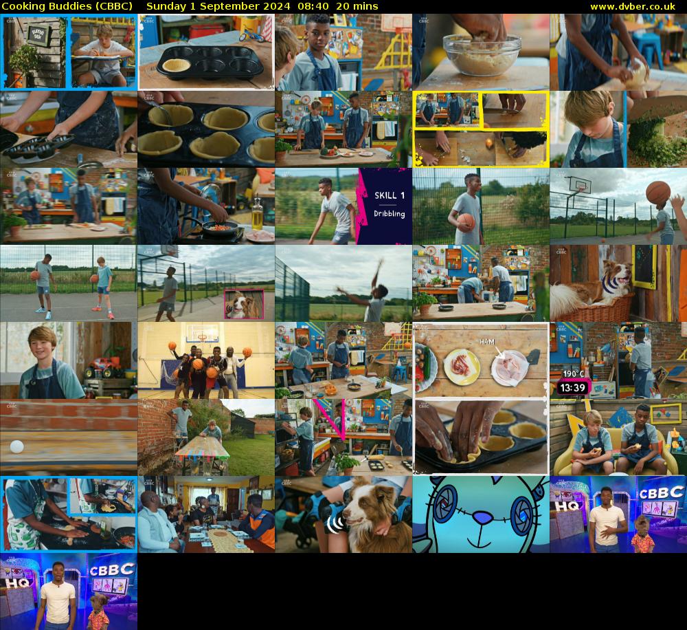 Cooking Buddies (CBBC) Sunday 1 September 2024 08:40 - 09:00
